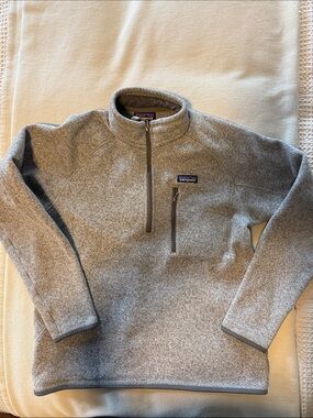 Patagonia Men’s Heather Gray Better Sweater Quarter Zip